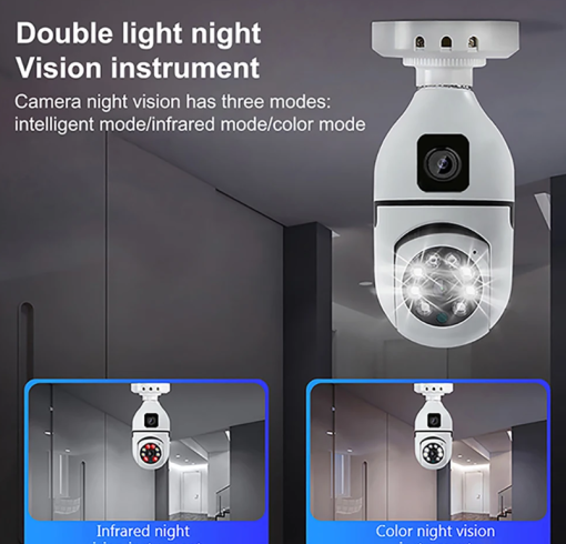 V380 PRO SQ002-L WIFI IP Bulb Camera PTZ - Image 8
