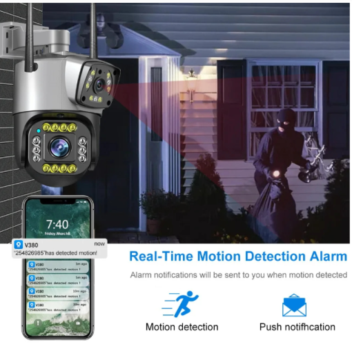 4g sim supported 2 lens indoor ptz camera - Image 11