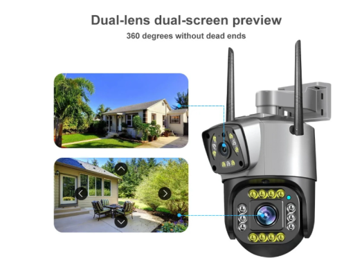 4g sim supported 2 lens indoor ptz camera - Image 5