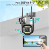 4g sim supported 2 lens indoor ptz camera