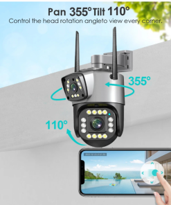 4g sim supported 2 lens indoor ptz camera