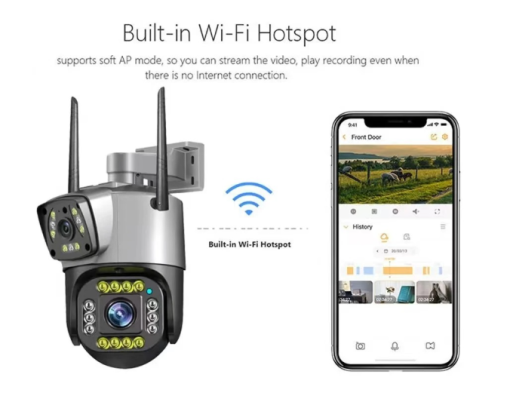 4g sim supported 2 lens indoor ptz camera - Image 9